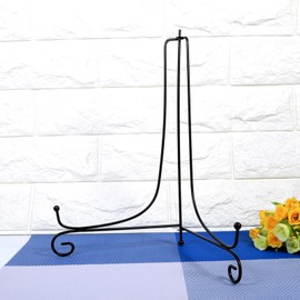 Frosted Easel Display Stand for Plates Photos Books Trophies - 5 Sizes 4-12 Inch Sturdy Holder for Home Office Decor Wedding