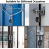 SharkByte Combination Padlock [2.6" Long Shackle] 4-Dial Heavy Duty Combination