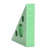 3in Right Angle Measure Ruler Thick Aluminum Alloy 45 Degree