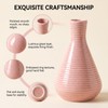 4 Inch Pink Small Ceramic Bud Vase with Narrow Mouth