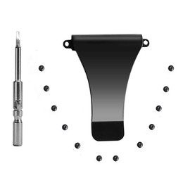 UpLook Wallet Replacement Screws Screwdriver Metal Clip for RFID Metal Wallet Repair Kit (Black - Basic Set)