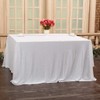 Eternal Beauty Sparkly Rectangle Sequin Tablecloths Wedding Party Banquet (White,50x80