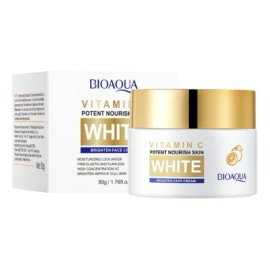 Crema Facial Aclarante Antimanchas Bioaqua Vitamina Piel Seca Día Noche