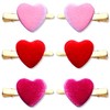 NVENF Valentine’s Day Heart Headband Sparkling Rhinestone Heart Hairbands Red