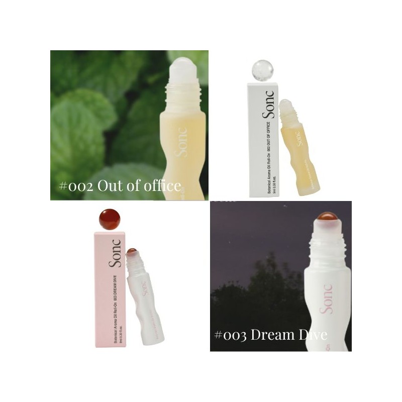 SONC Botanical Aroma Oil Roll-On Duo Kit 18ml*2ea & Tin