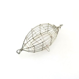 JCBIZ Stainless Steel Fishing Feeder Holder Fishing Bait Cage for Shrimp Crab Fish Baits