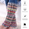 Pachamama Women Wool/Mohair Legwarmer Handknitted Striped Multicoloured Soft Top Regular