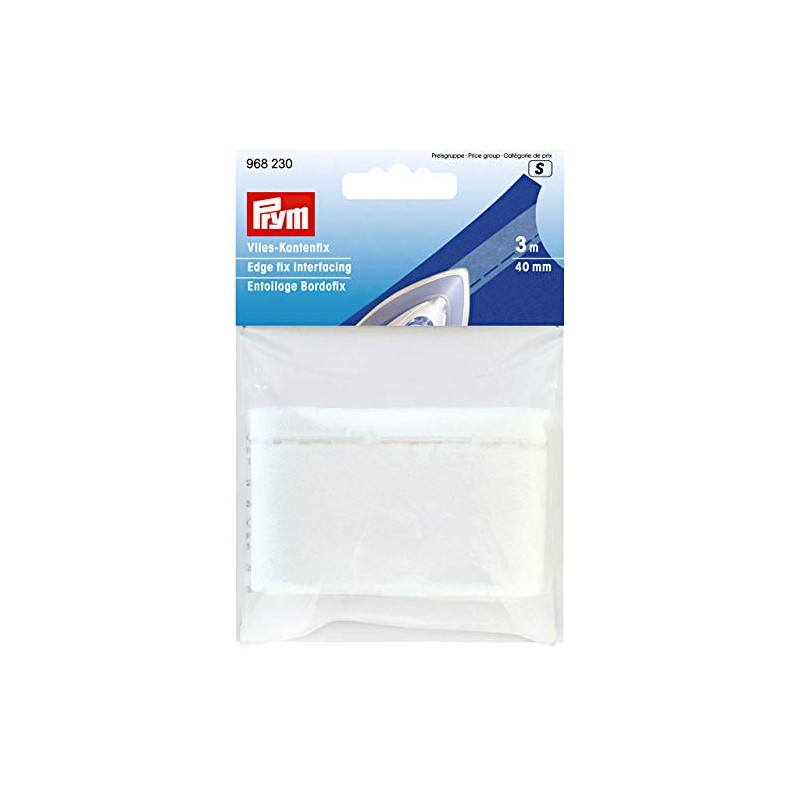 Prym Edge Fix Interfacing, White, One Size