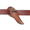 Leather Angled Draw Knife Sheath 2inch Belt Loop Fixed Blade