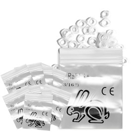 LA MIERE Bandas elásticas para aparato dental intraoral de ortodoncia transparentes sin látex 1000P (Ligeras, 3.5 Oz, 3/16" (4.8mm))