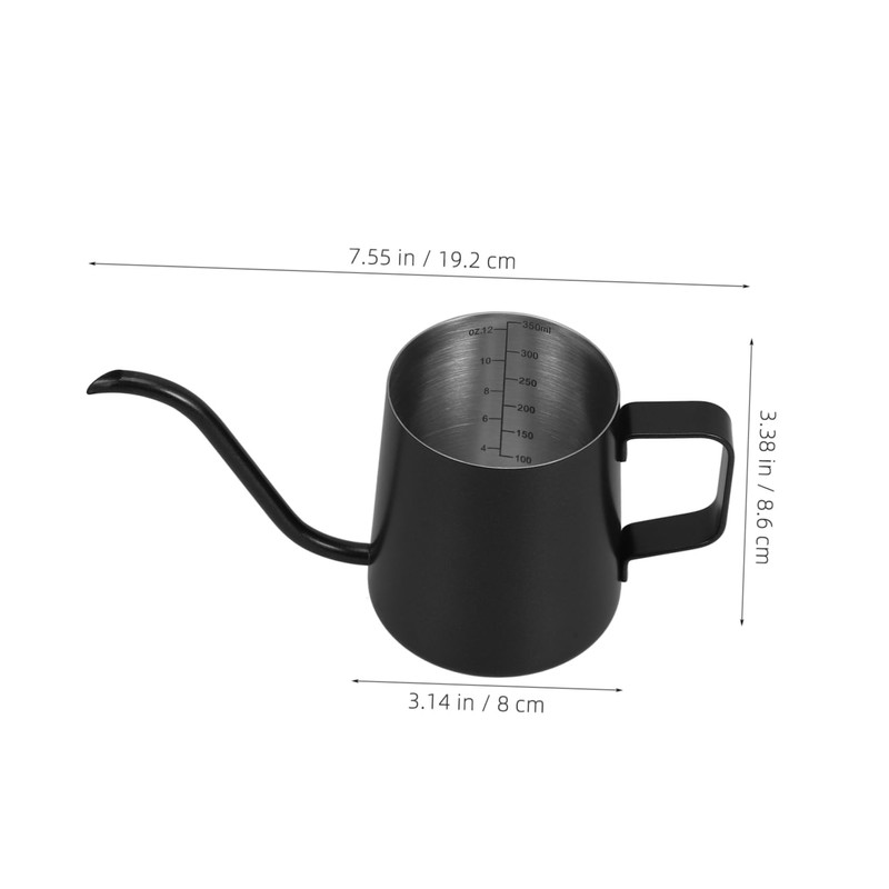 KICHOUSE Long Spout Stainless Kettle Precision Pouring Pot for Hand