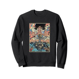 Kidomaru Japanese Monster Movie Retro Ukiyoe Mothra Graphic Sweatshirt