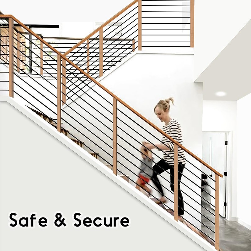 7 Pack 4.7 FT x 5/8 inch Iron Stair Balusters