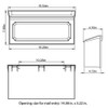 Gibraltar Mailboxes Windsor Small Capacity Rust-Proof Plastic White, Wall-Mount Mailbox,