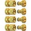 3/4-Inch Brass Garden Hose Quick Connect Fitting Set