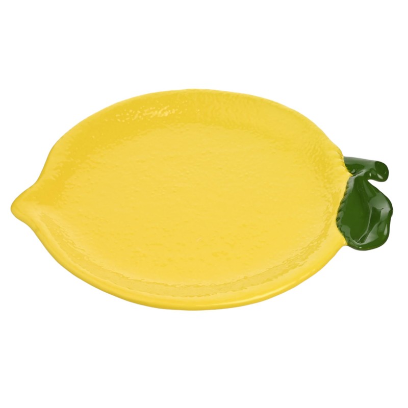 Widdop and Co Hestie - Lemon Plate - Yellow Glazed