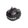 Walker's Razor Slim Electronic Muff (Carbon, 2-Pack) with Walkie-Talkie Attachments