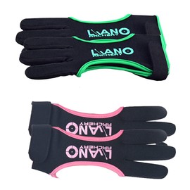 Finger Guard Supple Adjustable Decorative Three-finger Glove Outdoor Creative Gloves for Youth Adult Beginner, Pink, S