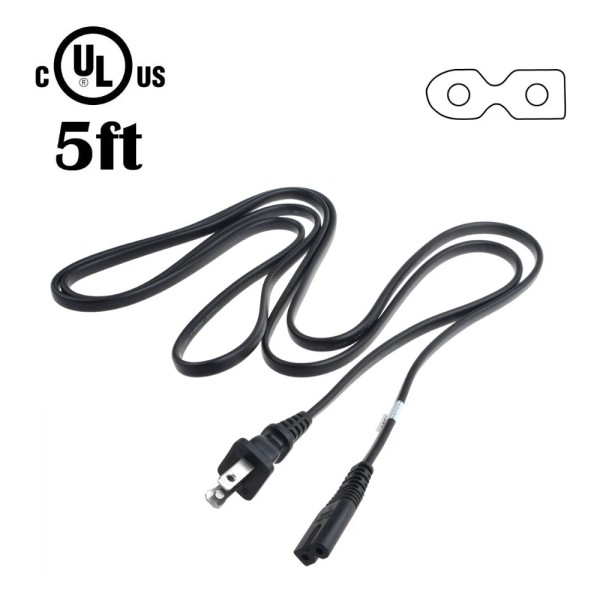 PwrON 5ft UL Power Cord Cable for Sony CFD-50S CFD-50L