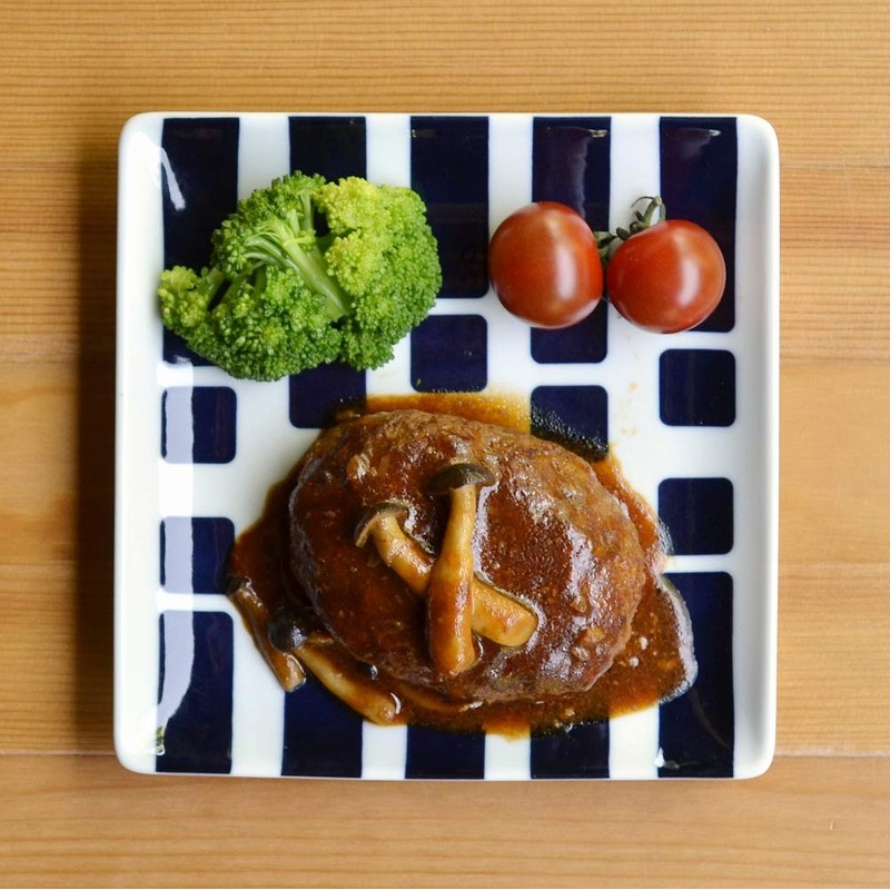 natural69 Medium Plate Palette/Point Lock 17 cm Hasami QA01 2 Piece