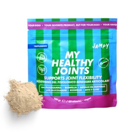 JAMPY My Healthy Joints Dog Joint Supplement Affects Joint Mobility and Flexibility Super Tasty and Easy to Use Powder! 100% Plastic-Free Pack.
