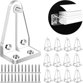 1.3 inch Hold Down Brackets，Clear Bottom Rail Hold Clips for 2inch High Profile Blinds( 12PCS )