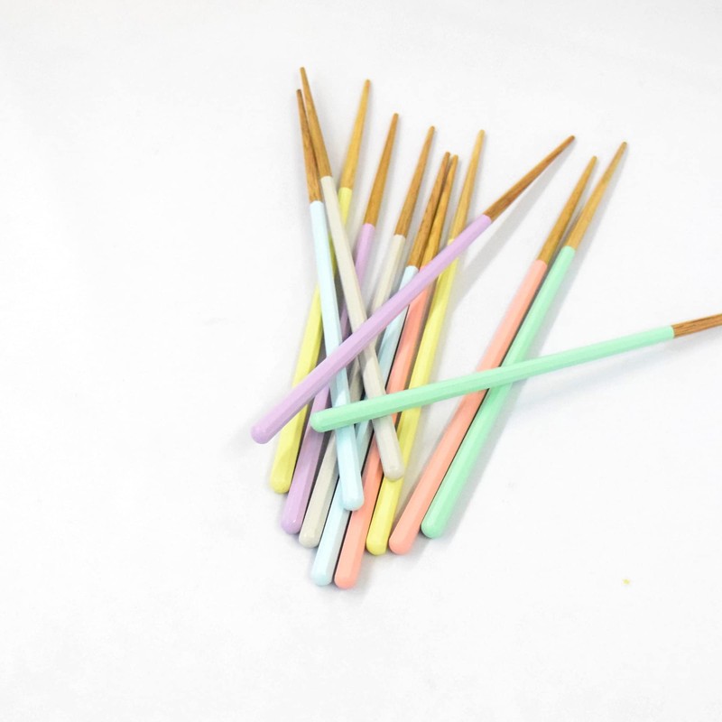 かのりゅう 箸 わぐり 栗の八角箸 L 23cm ホワイト