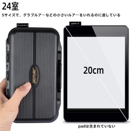 Goture Tackle Box, Double-Sided Storage, ABS Waterproof, 3 Sizes Available, L: 7.7 x 4.4 x 1.8 inches (19.6 x 11.3 x 4.6 cm)