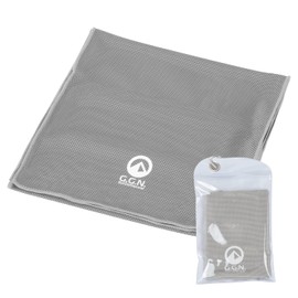 G.G.N. Ice Towel, Cooling Towel, Cooling Towel, Cool Towel, Heatstroke, UV, 4.7 x 11.8 inches (120 x 30 cm), Large, Gray