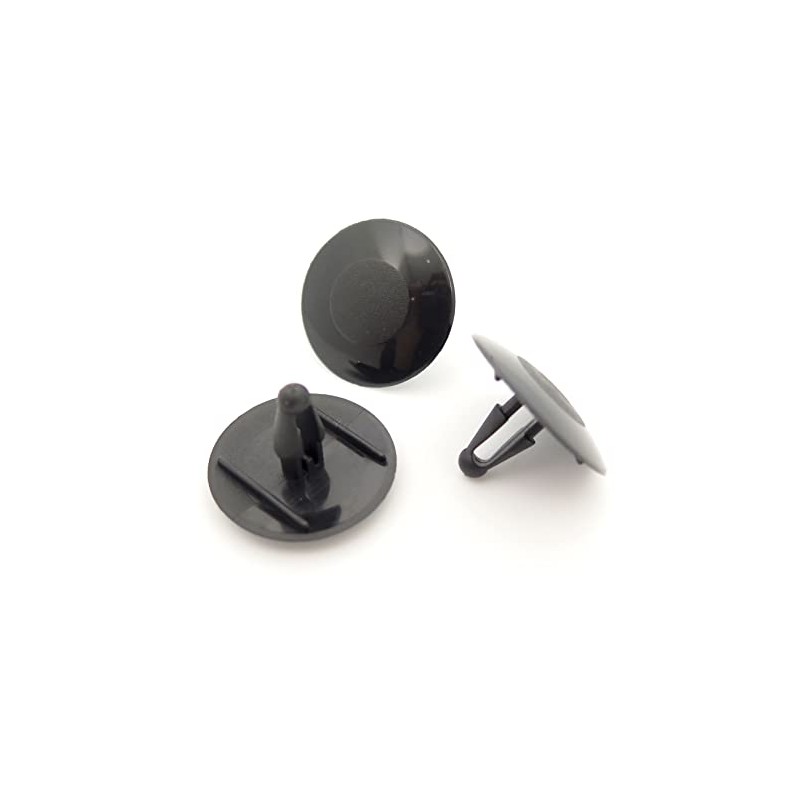 VVO Fasteners- Black Plastic Bonnet Insulation & Soundproofing Clips for