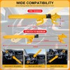 Steering Wheel Lock Anti-Theft Device Adjustable Length Clamp Double Hook