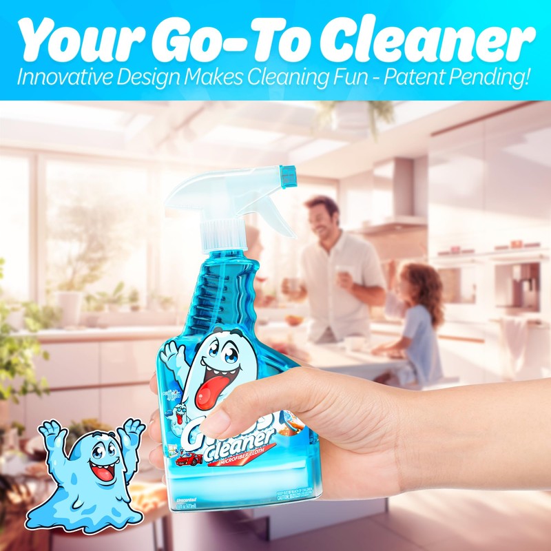 Gunk Getter - Spray Bottle With Microfiber Cap - All