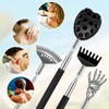 BJOYEE Extendable Back Scratcher, Set with 4 Different Interchangeable Heads,