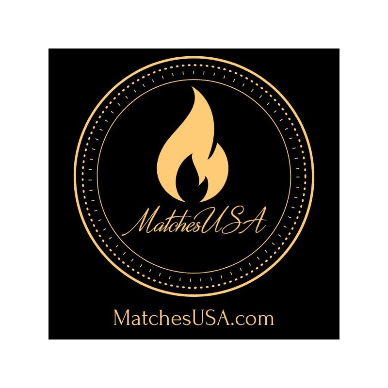 100 Black 3" Matches Refill for Medium Sized Match Cloche