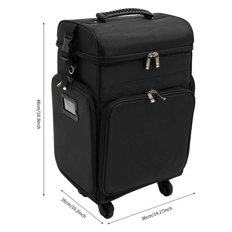 Fronimo Travel Cosmetic Organizer Makeup Train Case Professional All-Terrain Wheels