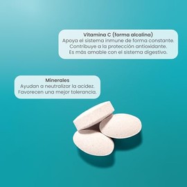 Matter Alca-C, Vitamina C como Ascorbato de Sodio, Apoyo Antioxidante, Producción de Colágeno y Bienestar Integral, Fórmula Alcalina Sin Azúcar, 1 Fra