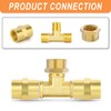 GASHER 3/4"NPT Brass Pipe Cap, NPT Female Thread Socket Pipe