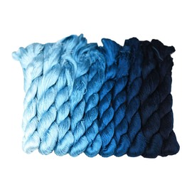 MINGGUXIUYI Natural 100% Silk Thread, Handmade Embroidery Thread, Silk Embroidery Thread 1200 Yards, 10 Colors(56)