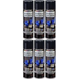 Sherwin-Williams Company Duplicolor Gloss Black Hi-Build Fleet Coating (16 oz) - 6 Pack