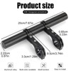 Huakaile 20cm Professional Handlebar Extension Frame Bike Handlebar Extend Bracket