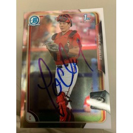 Jose Queliz 2015 Signed Bowman Chrome Arizona Diamondbacks Signed Card