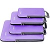 BAGAIL 4 Set Compression Packing Cubes Travel Expandable Packing Organizers(Lavender,4