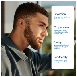 Ultra-Comfy Quiet 2 Ear Plugs, Ear Plugs for Sleeping Noise Cancelling, Travel, Focus, Noise Sensitivity. Customizable Fit, Flexible Hearing Protection –[ 24dB(SNR) Noise Reduction]