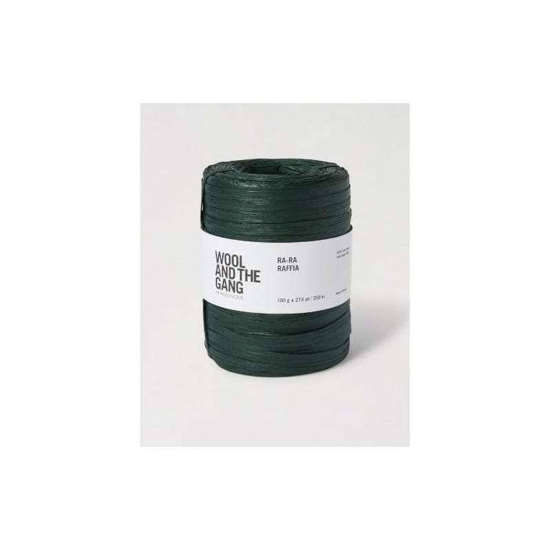 Wool and the Gang - Ra-Ra Raffia, Bottle Green, 100g
