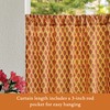 Saffron Marigold Half Kitchen Cotton Curtains for Small Windows, Bathroom