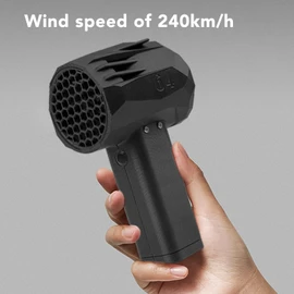 Hand Held Jet Dryer Blower Fan, Electric Air Duster Violent Turbo Fan, 4000mAh Brushless Motor 64mm Duct Fan, 1400g Thrust 240kmh Wind Speed