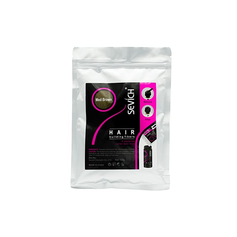 Fibras Capilares de Queratina Sevich 100g Para Cubrir Calvicie, Canas