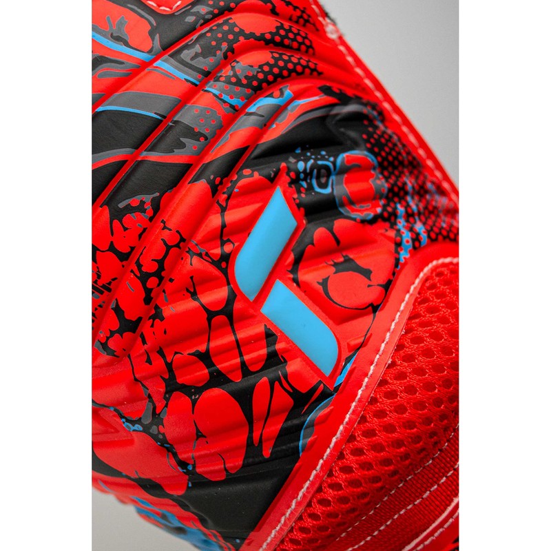 Reusch Attrakt Grip Goalkeeper Gloves Bright Red/Future Blue 9