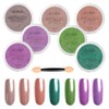 NÉONAIL Metallic Effect Set - 7 Nail Powders with Applicator