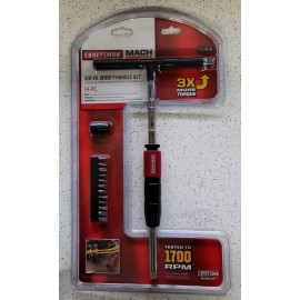 Craftsman Mach Series T-Handle Driver and Bit Sets, 3/8" Drive